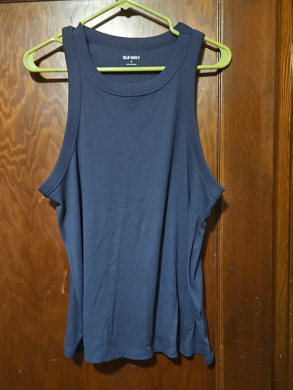Old Navy Women's Dark Blue Ribbed Tank